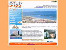Tablet Screenshot of hotel-antares.eu